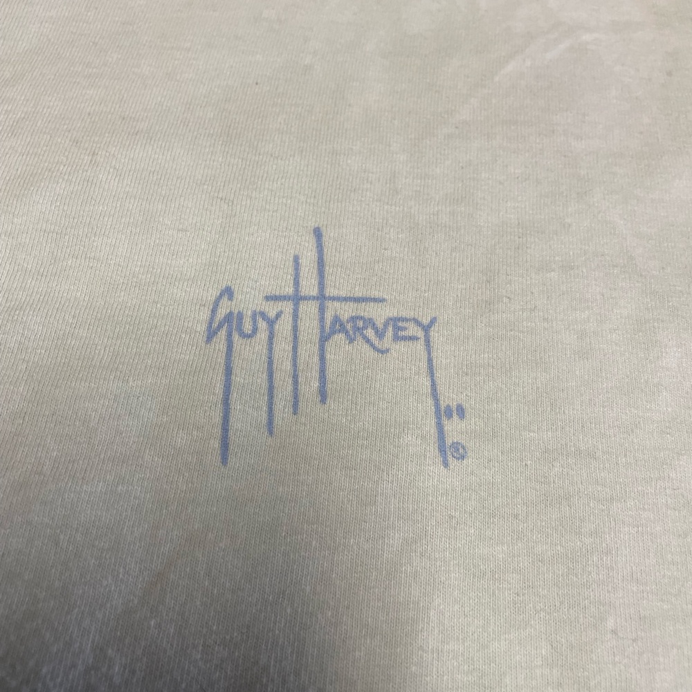 Guy Harvey pale green Shirt with Blue Logo